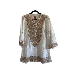 BEAUTIFUL Embroidered tunic dress size large